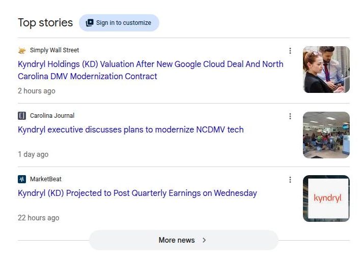 Carolina Journal in Top Stories for kyndryl