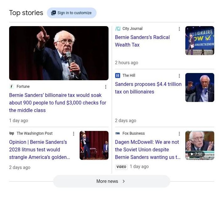 City Journal in Top Stories for bernie sanders